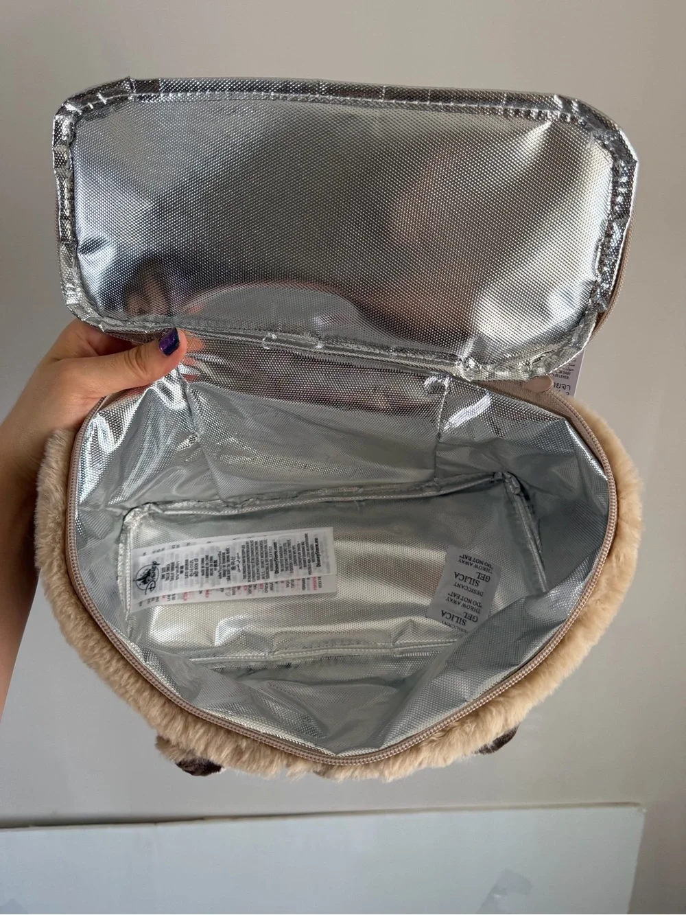 🆕 Disney Bambi Faux Fur Box Cosmetic Bag / Lunch Box